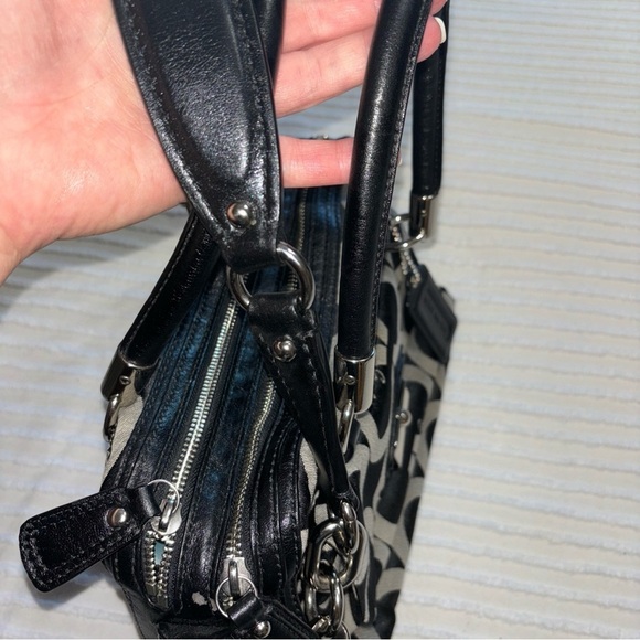 Coach Kristin Purse Graphic Jacquard Shoulder Bag‎ Opa Print Chain Link Bag Y2K - Picture 4 of 16